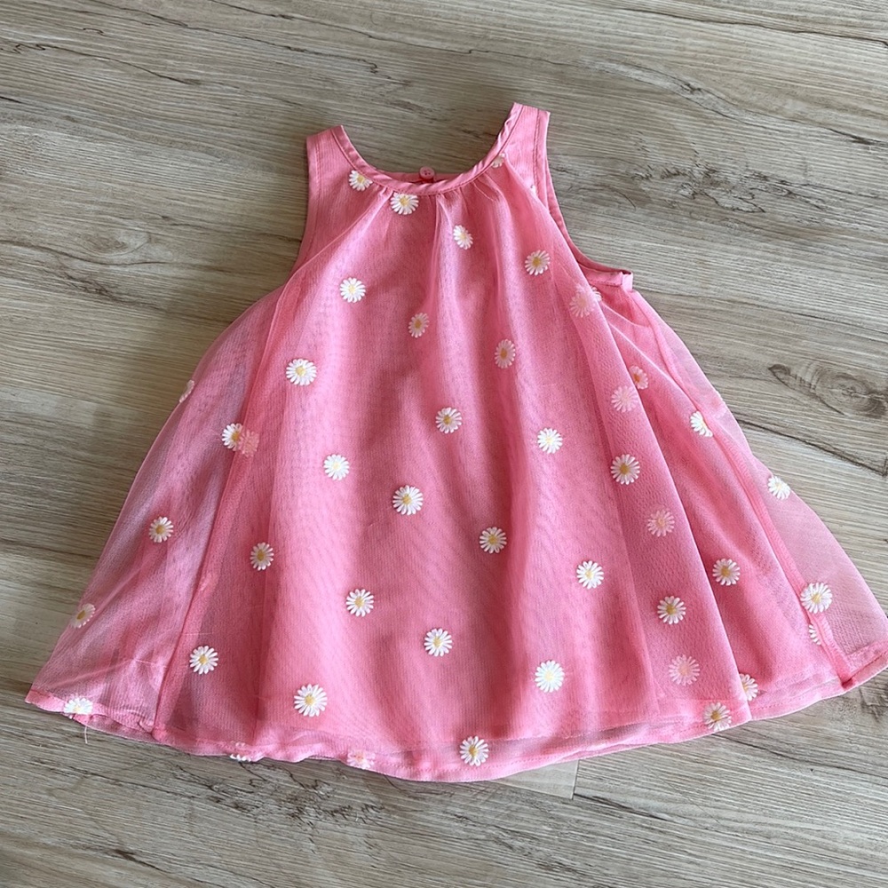 Mesh daisy swing dress
